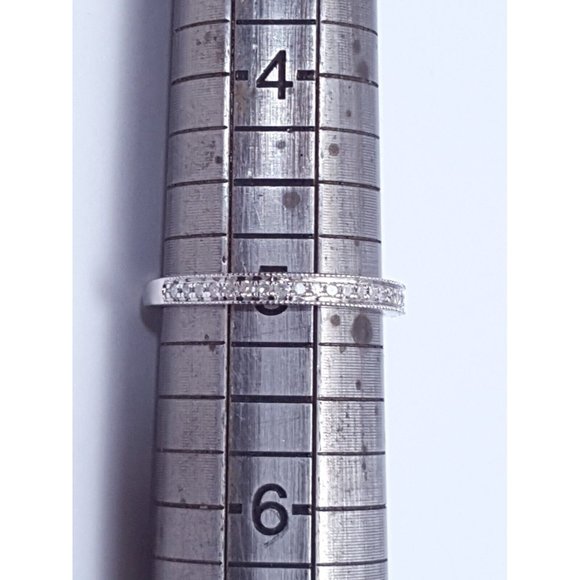 SOLD Unique Designer Diamond Wedding Ring Band - Size 5 - Picture 9 of 10